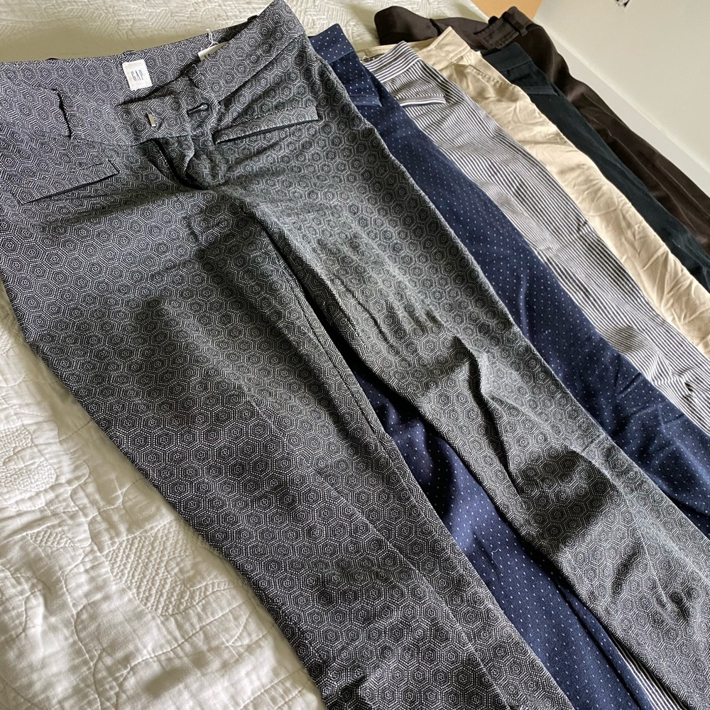 LOT OF 6!!! Gap stretch ankle pants